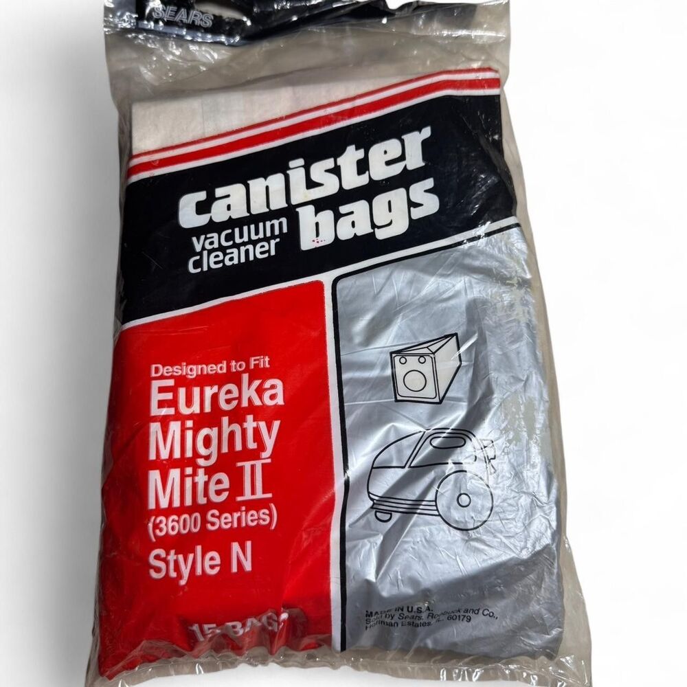 Eureka 46054 Style N Canister Vacuum Bags Lot of 12 Disposable VTG Cleaning